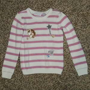 The Children's Place Unicorn & Wand Striped Sweater